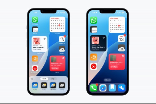 Remove text labels from iPhone home screen.