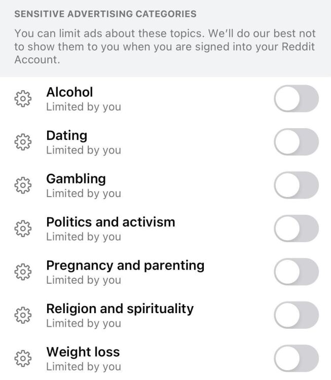 Reddit ad filters mobile