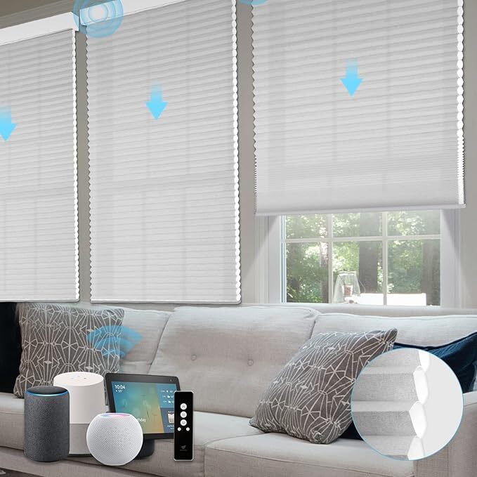 SmartWings Motorized 60% Blackout Cellular Shade