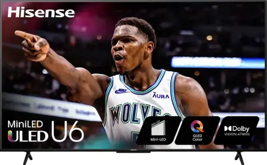 Hisense - 55" Class U6 Series Mini-LED 4K UHD QLED Smart Google TV (2024)
