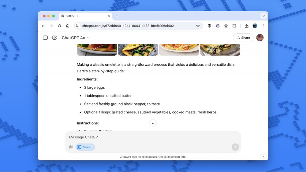 ChatGPT web search