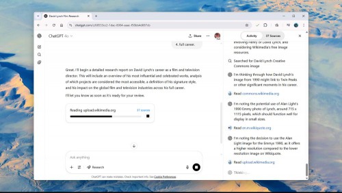 ChatGPT research