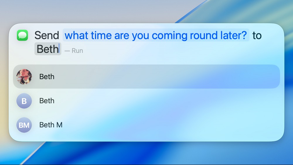 macOS 26 Spotlight