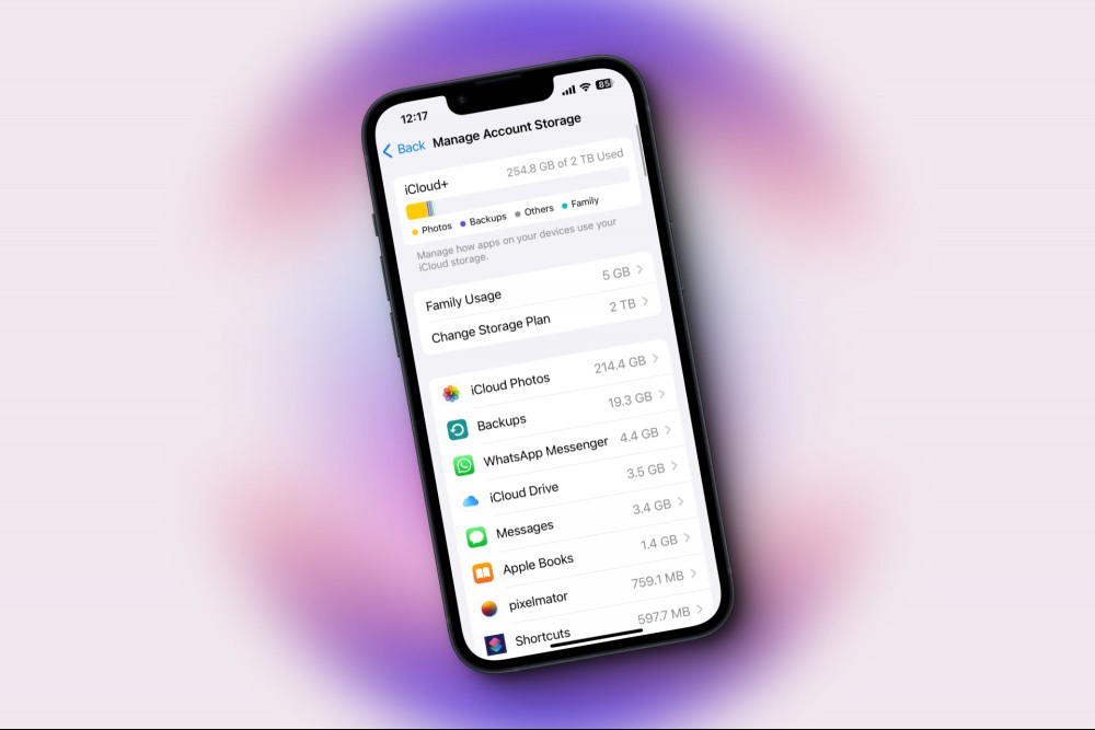 Managing storage for iCloud Drive