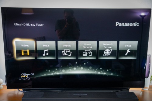 The home menu