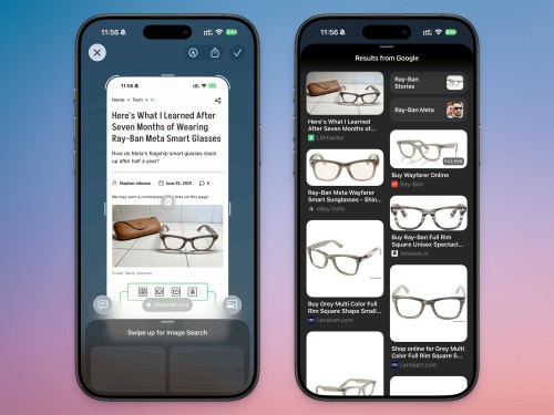 Visual Intelligence Image Lookup on iPhone.