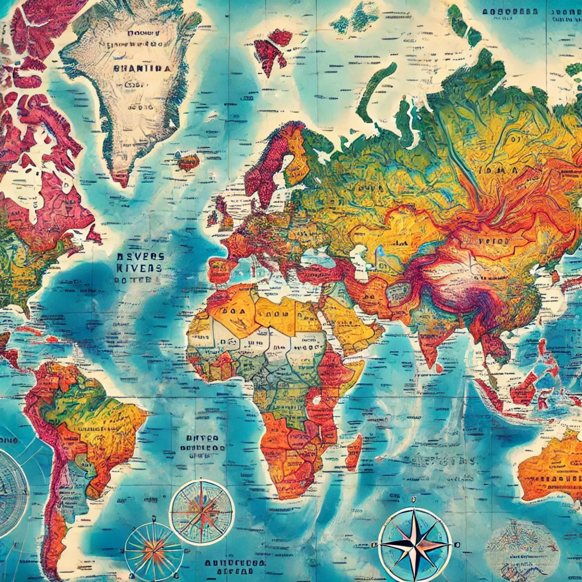 ai generated image of a map