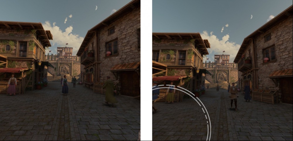 Screenshot comparison Assassin's Creed Nexus