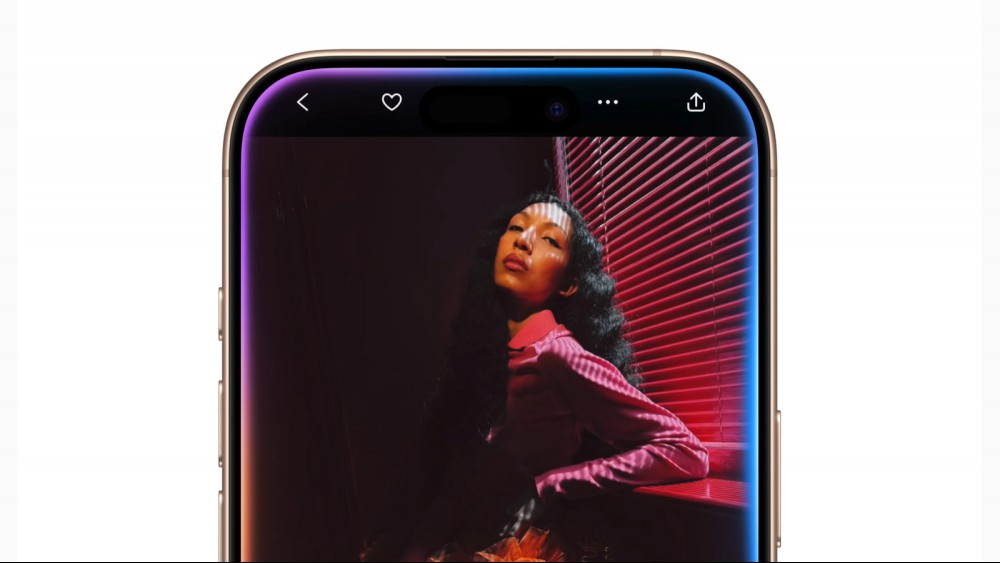 An iPhone 16 Pro with the Darkroom app running.