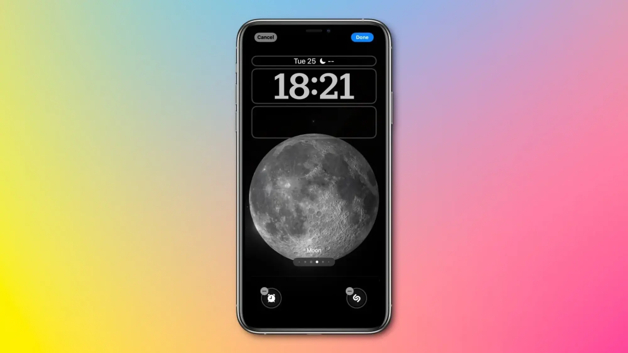 custom lock screen shortcuts