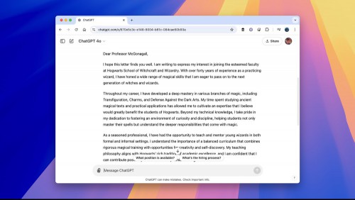 ChatGPT text