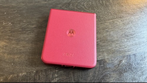 Razr Ultra faux-leather grip
