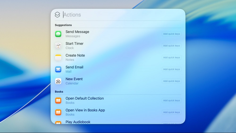 macOS 26 Spotlight