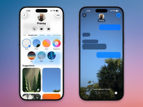 iMessage backgrounds.