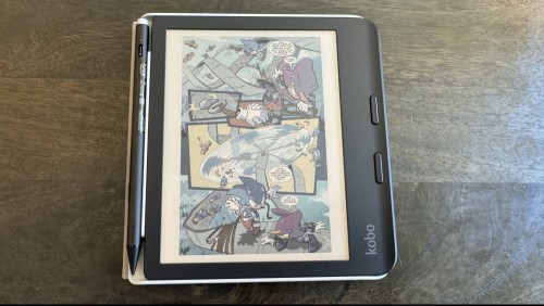 A Sonic comic displayed on Kobo Libra Colour