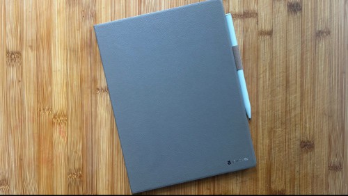 The AiPaper on a table with the cover closed