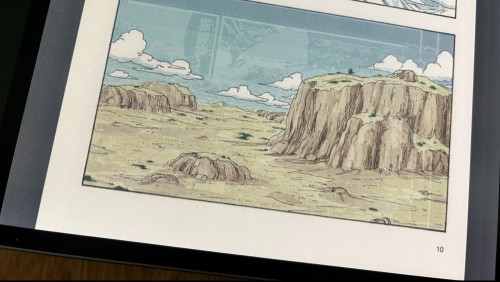 A color pandel from DragonBall manga showing ghosting