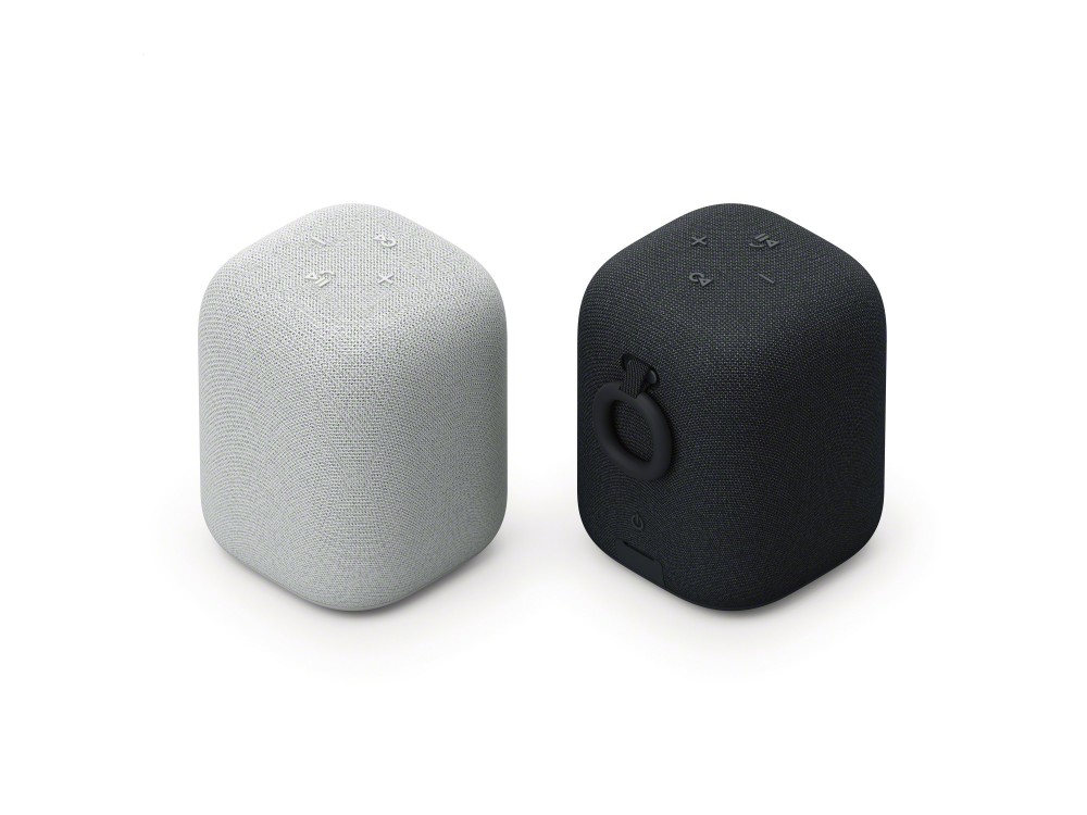 LinkBuds Speakers in black and white