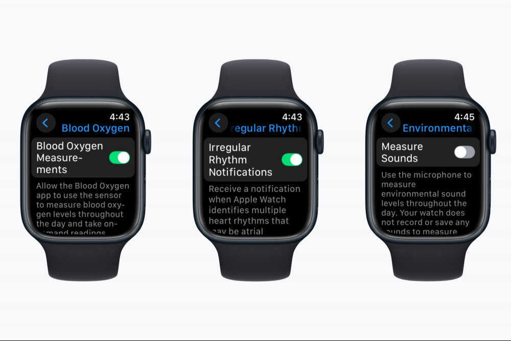 Disabling health features that you don't need on Apple Watch.