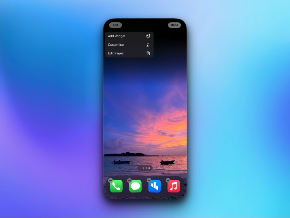 The feature to rearrange your iPhone home screen using the iPhone Mirroring app on the Mac.