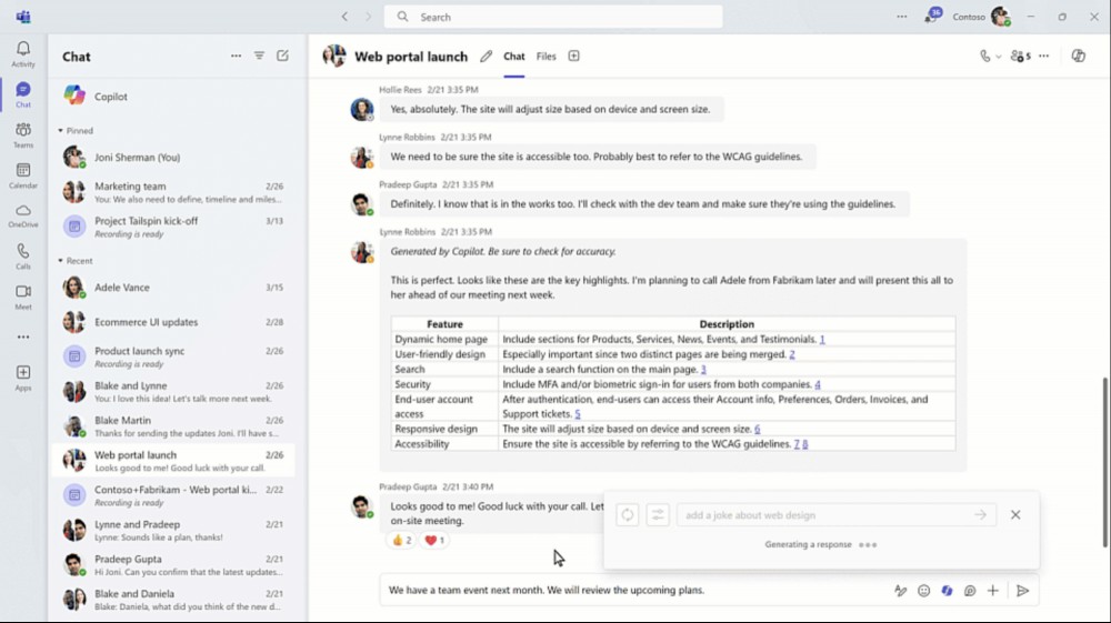 copilot in teams