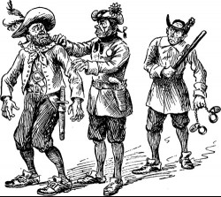 CAPTAIN KIDD ARRESTED.