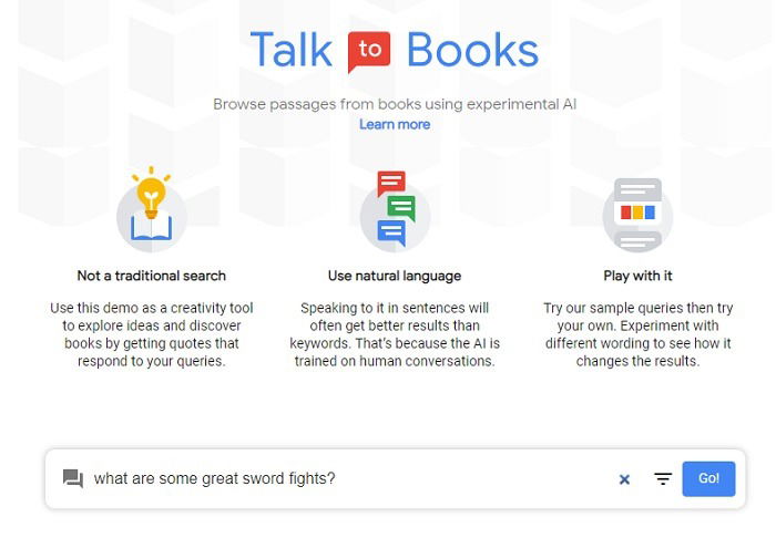 Interesting Ai Experiments You Can Try Online Talk To Books