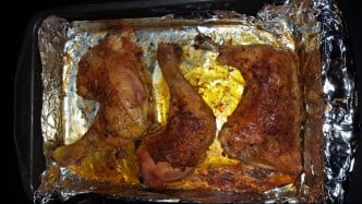 Crispy Baked Chicken Leg Quarters (Very Easy, One Dish)