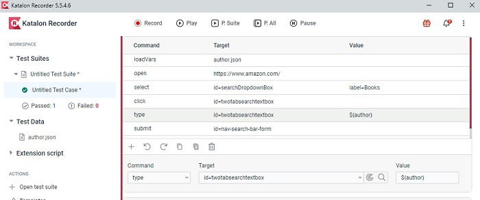 Katalon Recorder Review Powerful And Easy Browser Automation Books Json Finished