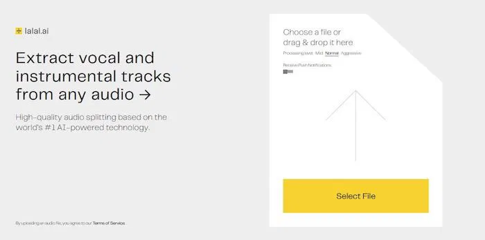 Lalalai Main Interface Lalalai Main Interface