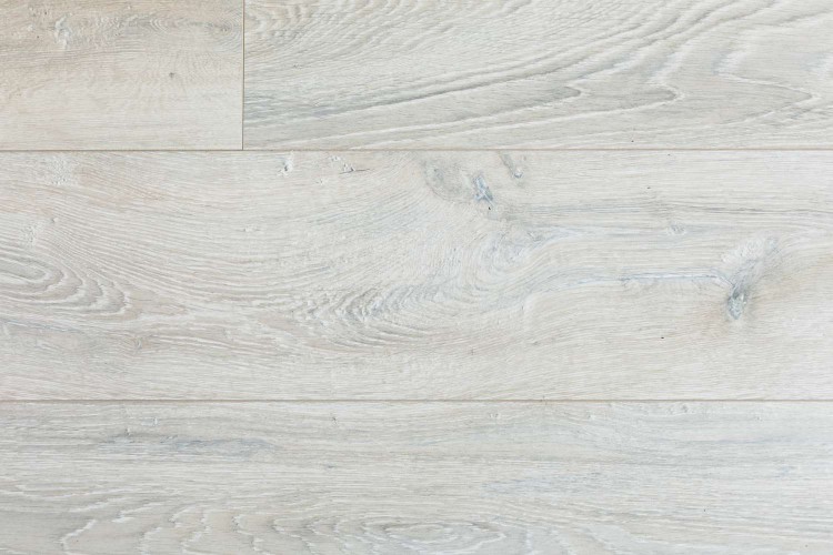 Overhead shot of laminate flooring as light wood closeup
