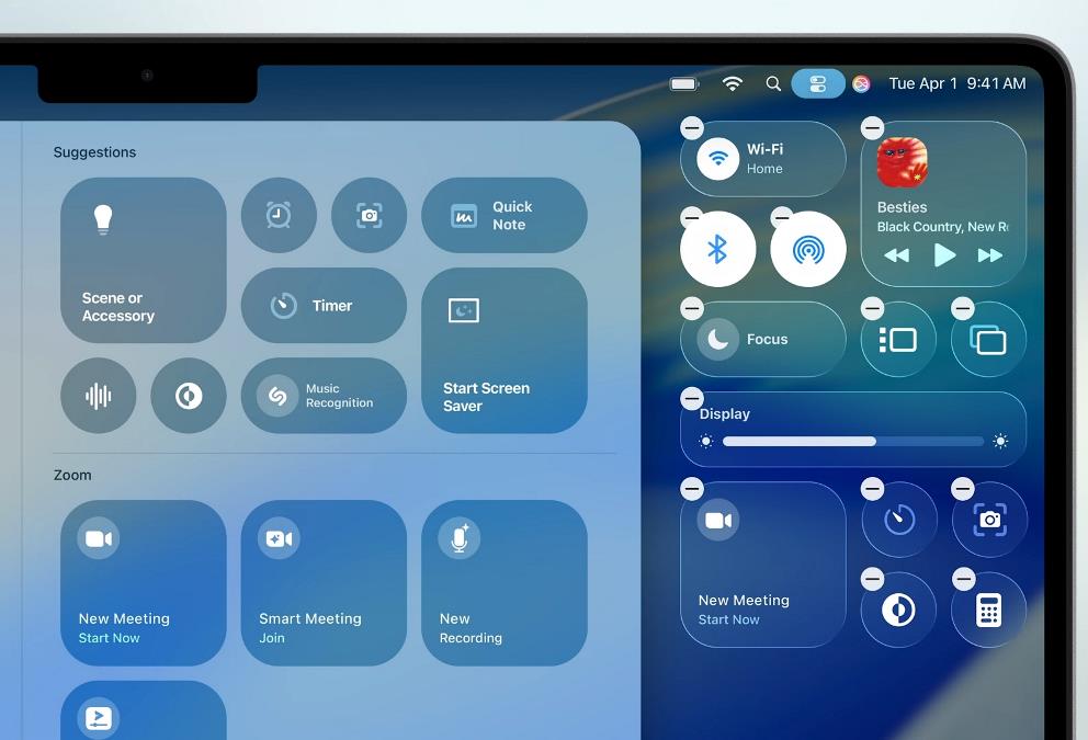 macOS Tahoe 26 Control Center