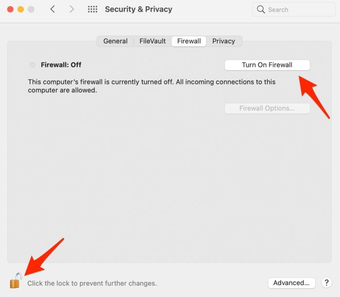 Macos Firewall Settings