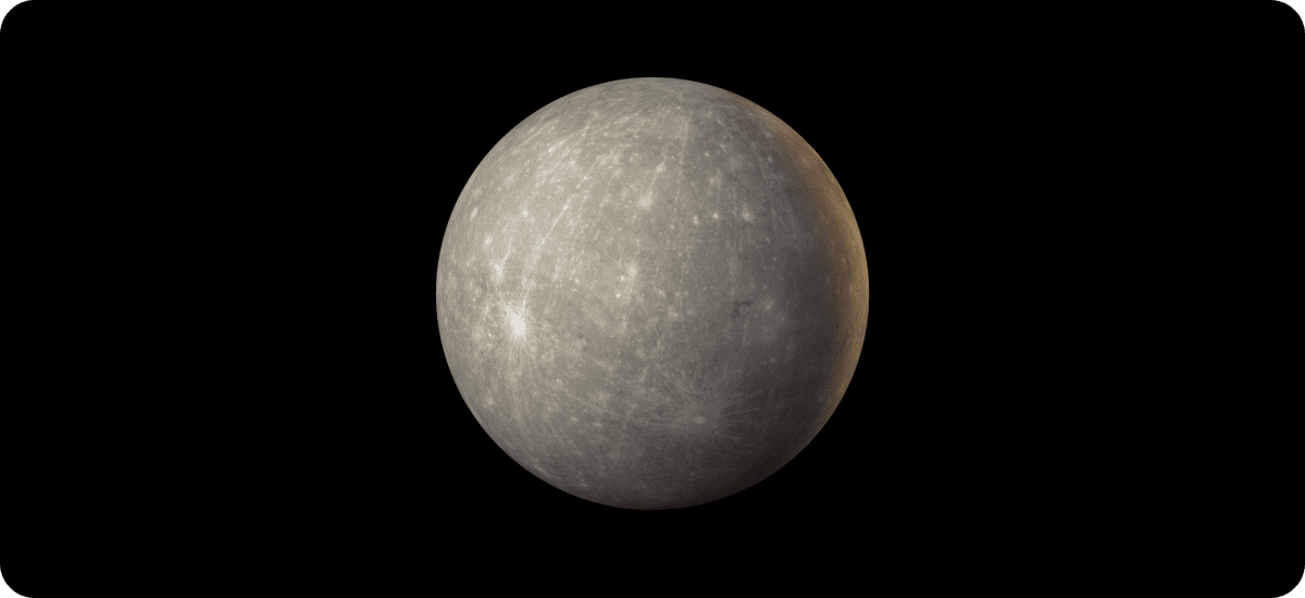 High quality rendering of the planet Mercury.