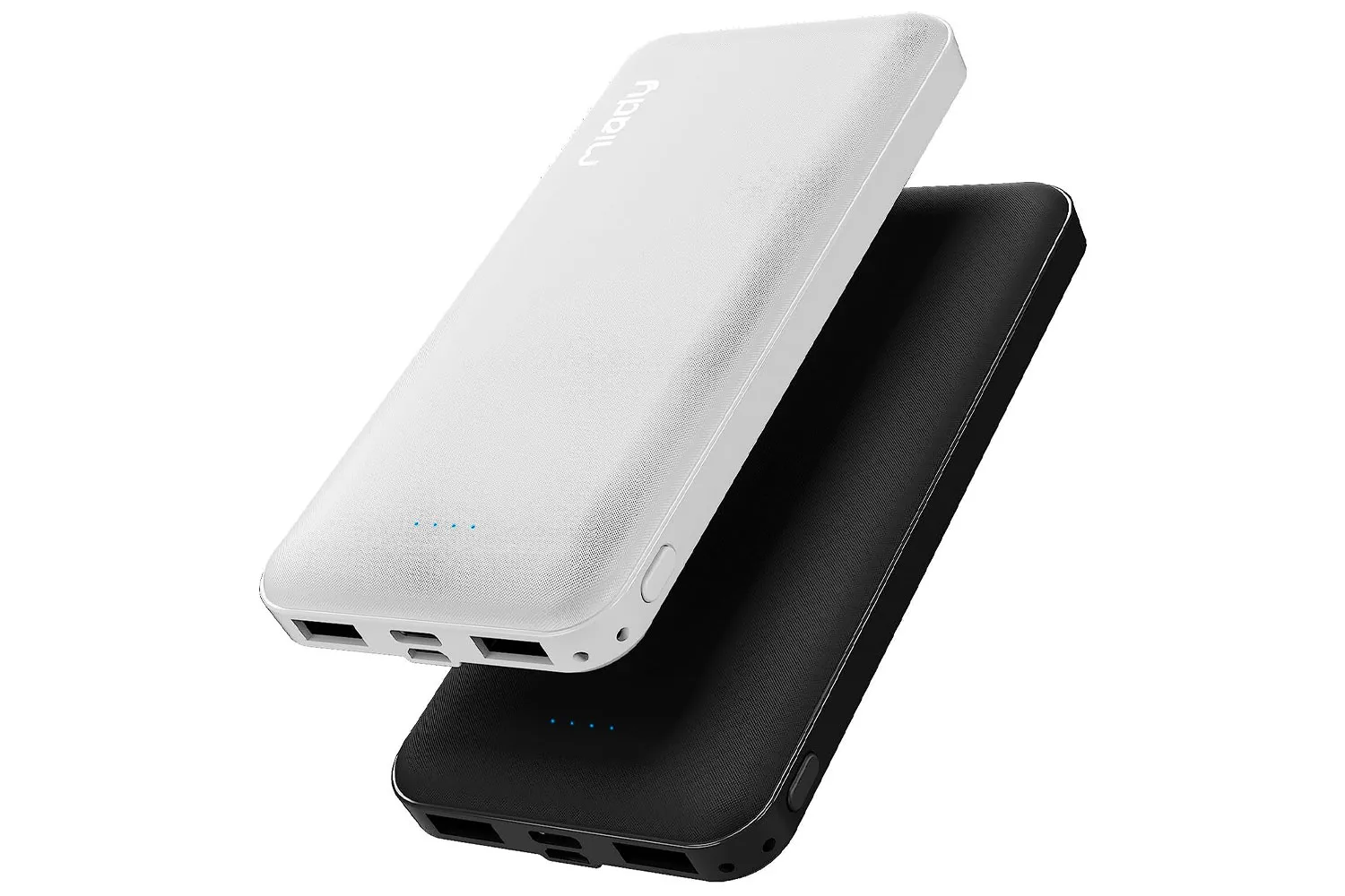 Miady 2-Pack 10000mAh Dual USB Portable Charger, USB-C Fast Charging Power Bank, Backup Charger for iPhone 14, Galaxy S22, Pixel and etc