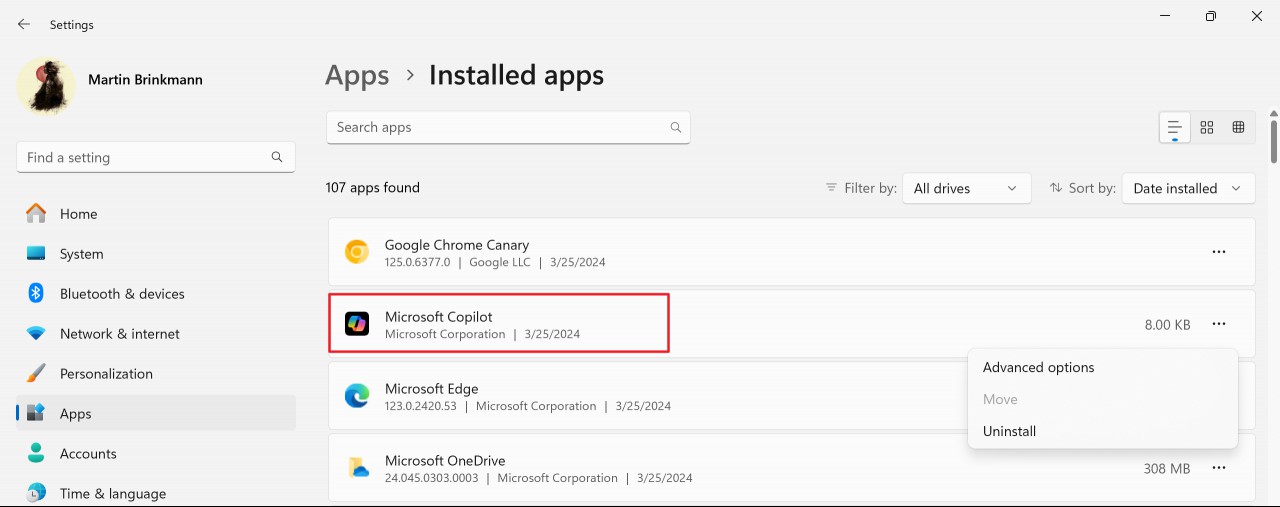 Microsoft Copilot app