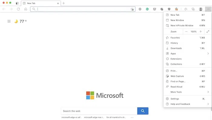 Microsoft Edge Mac Good Interface