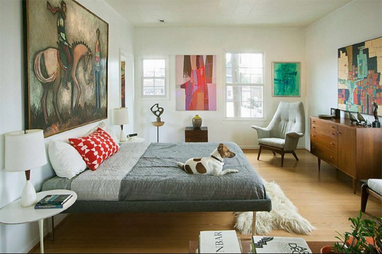 Mid-century modern bedroom