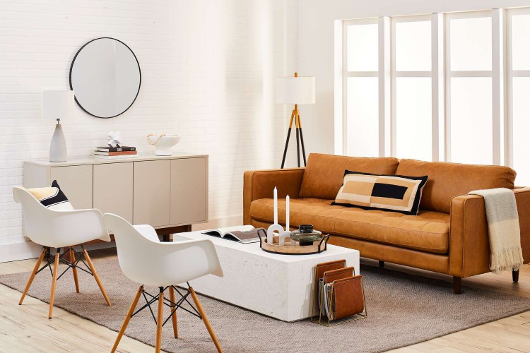 View of a modern living room interior