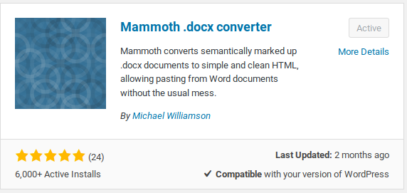 ms-word-to-wordpress-mammoth-installation
