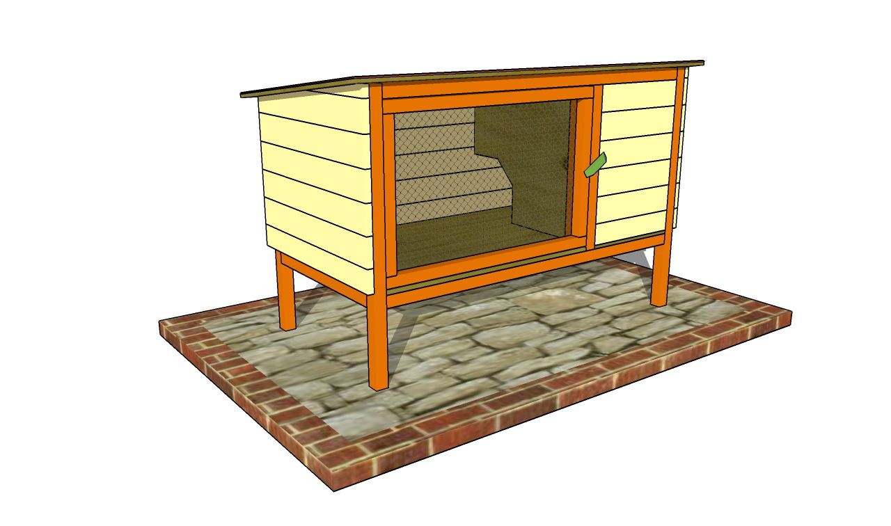 Illustration of a rabbit hutch