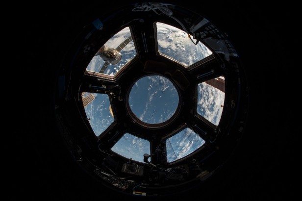 Space Word Origins: view of Earth from the space shuttle