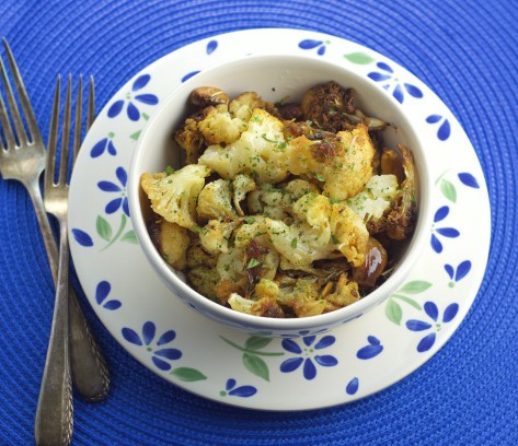 Roasted Cauliflower & 16 Roasted Cloves of Garlic