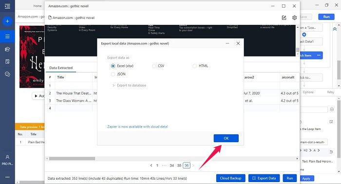 Octoprase 8.4 Web Scraping Tool Update Review Export