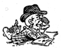 Mr. Punch reading