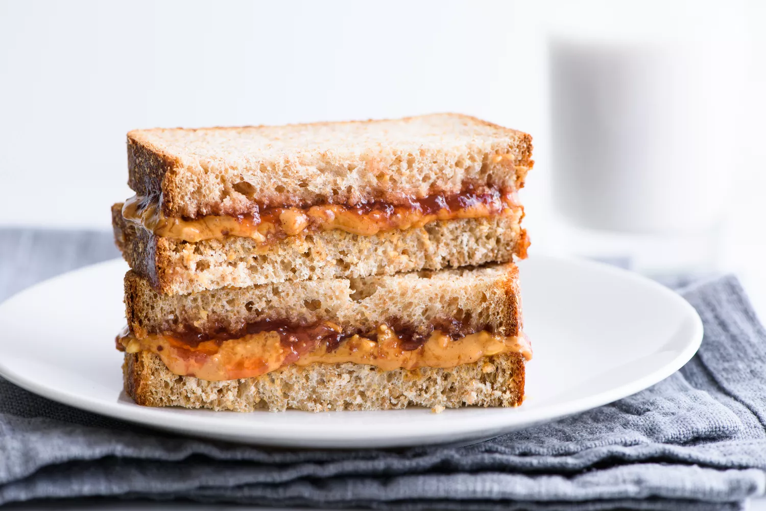 peanut butter and jelly sandwich