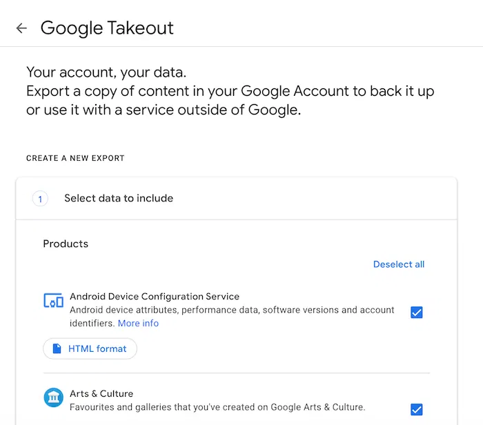 Personal Data Request Google Takeout You can download your Google data, using Google Takeout.