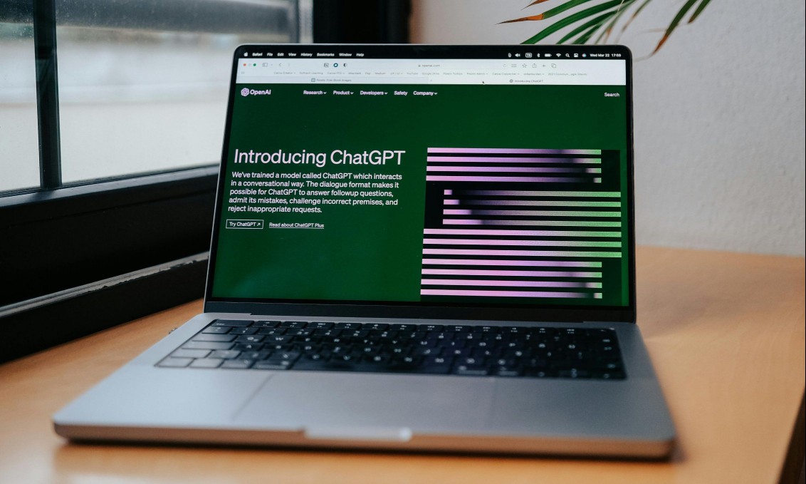 ChatGPT on a laptop