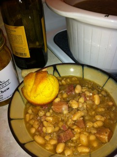 Crock Pot Ham and Beans