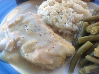 Slow Cook Down Home Pork Chops and Gravy